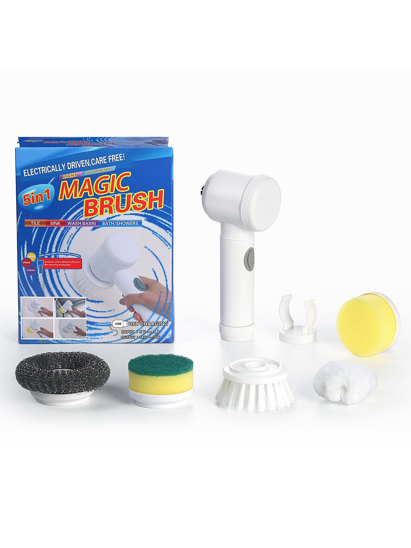 Xiyin TEMU's popular electric cleaning brush for kitchen and bathroom, multi-functional cleaner, electric shoe shine.