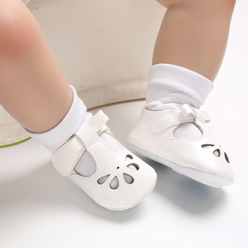 Summer models 0-1 year old female baby shoes Velcro composite bottom non-slip toddler shoes