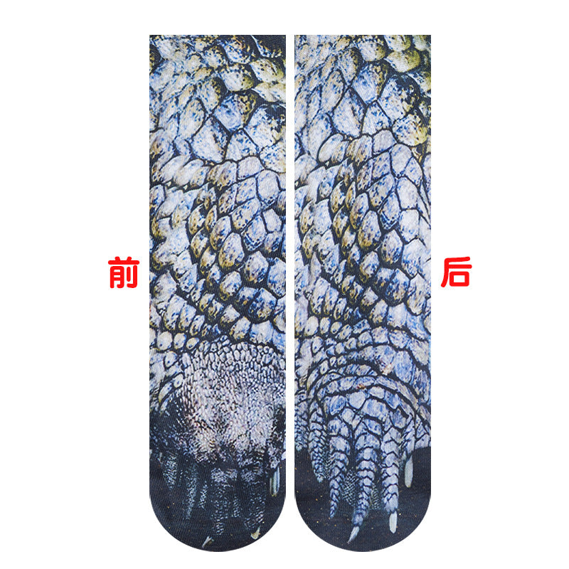 3d print animal foot hoof socks adult claw digital simulation socks Unisex Adult Animal print socks