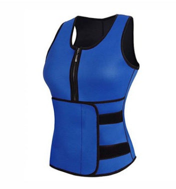 Hot shaper fever sports vest zipper abdomen corset belt neoprene ladies corset