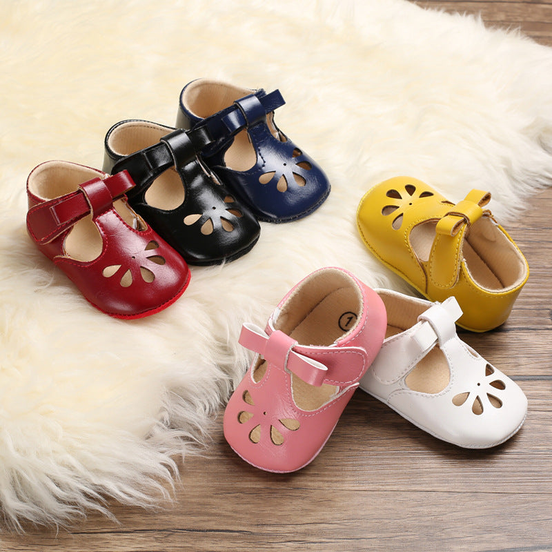 Summer models 0-1 year old female baby shoes Velcro composite bottom non-slip toddler shoes