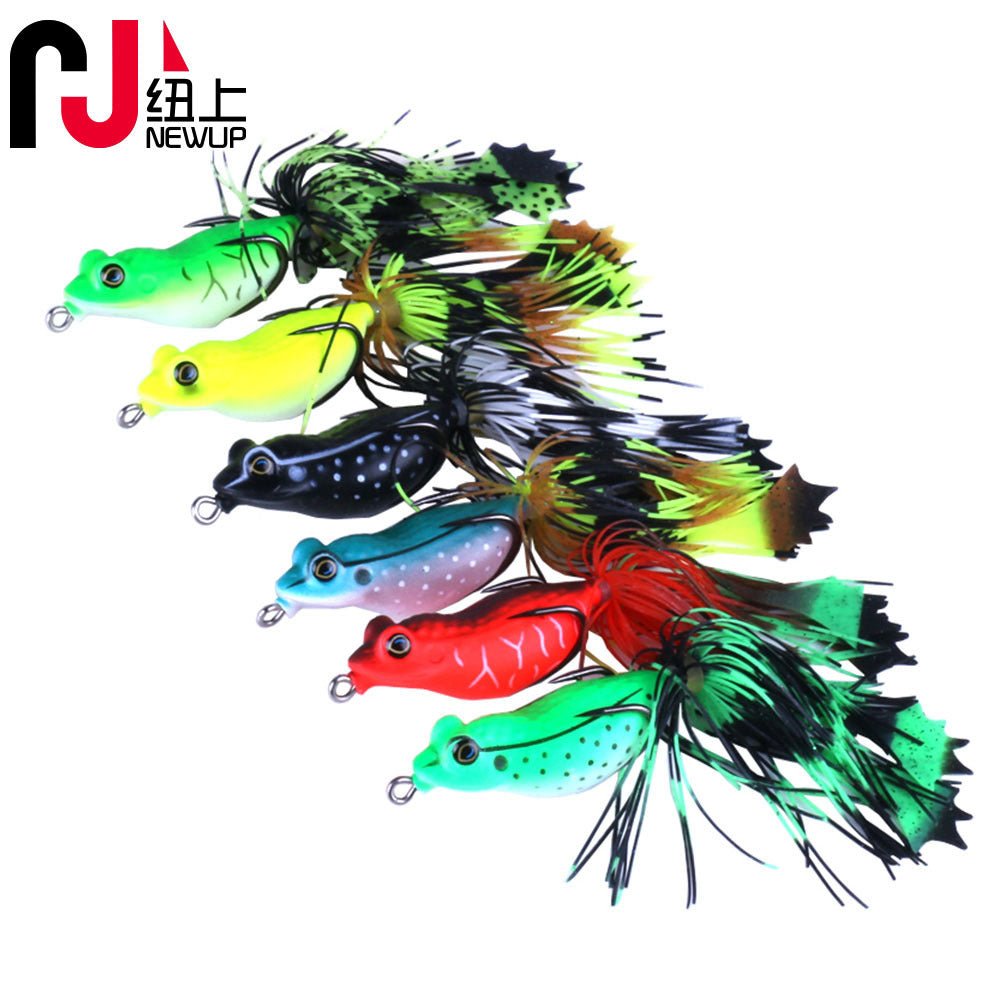 Luya Fake Bait Thunder Frog 5.5cm/13g Hot Sale Tassel Lei Frog Bait Chicken Claw Hook Thunder Frog Bait Blackfish