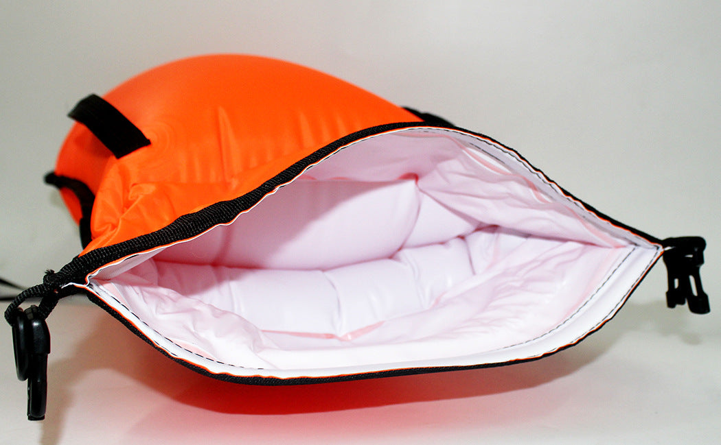 Tear-resistant nylon PVC thick wear-resistant double airbag swimming float anti-drowning storage waterproof bag swimming bag