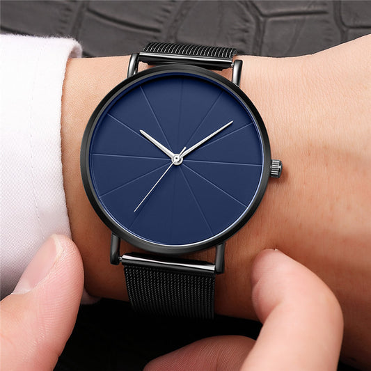Men's fashion watch ladies minimalist style mesh with quartz watch Geneva watch watch