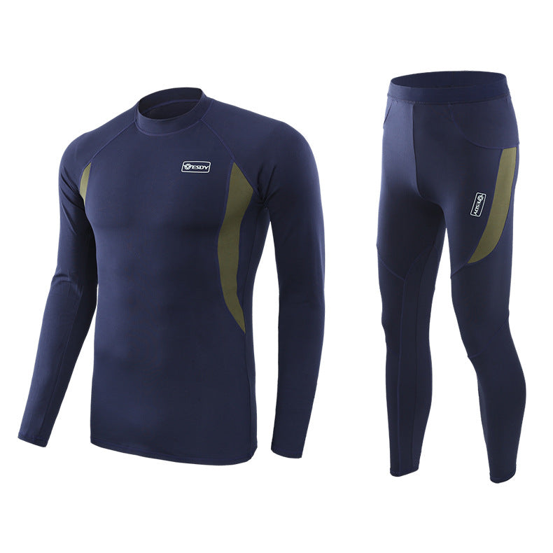 ESDY outdoor sports functional underwear fleece thermal underwear sports suit physical suit