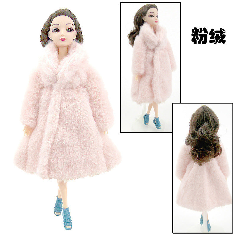 Lele Barbie fashion plush coat cloak windbreaker casual clothes suit girl toy doll