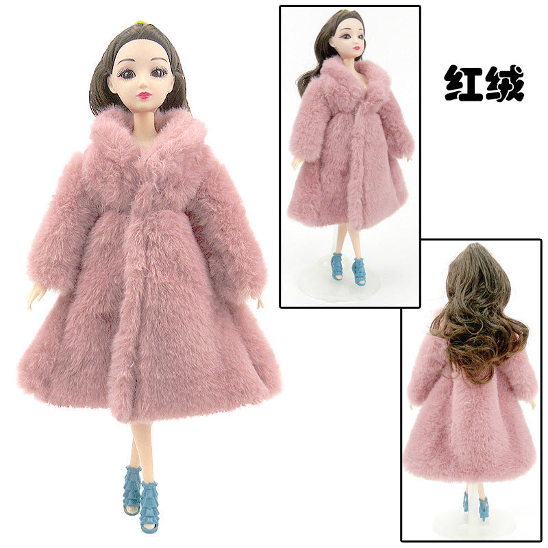 Lele Barbie fashion plush coat cloak windbreaker casual clothes suit girl toy doll