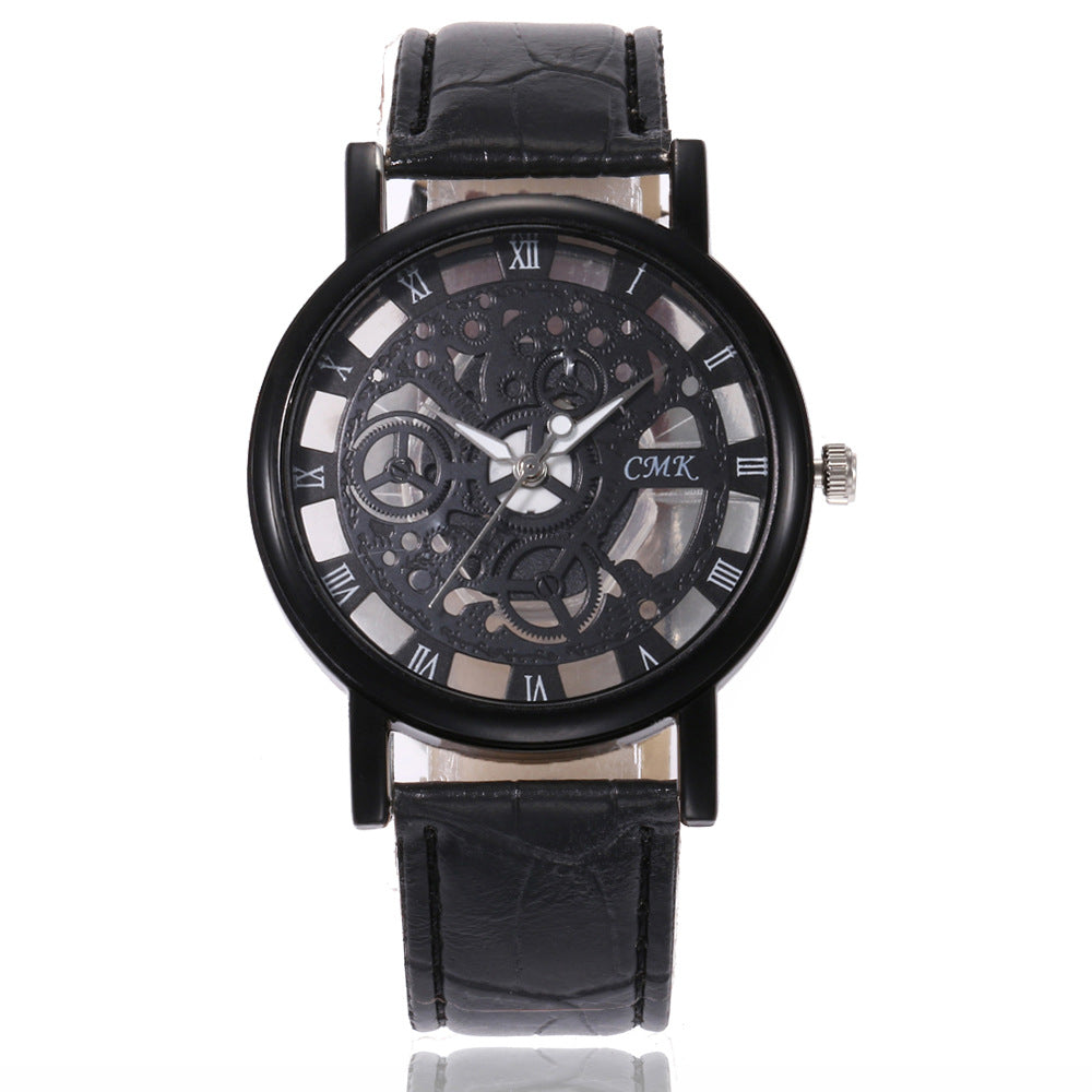 Men and Women Watch Fashion Hollow Non-Mechanical Watch Men and Women Quartz Watch