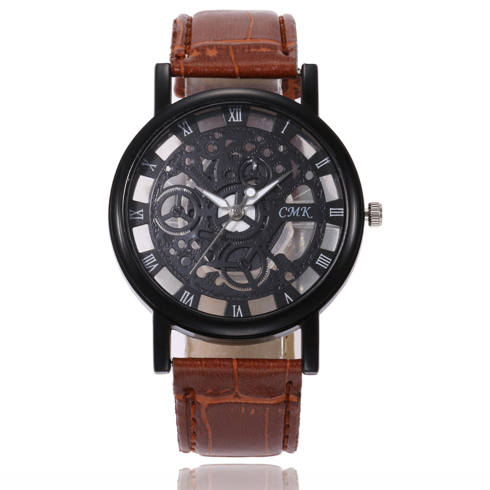 Men and Women Watch Fashion Hollow Non-Mechanical Watch Men and Women Quartz Watch