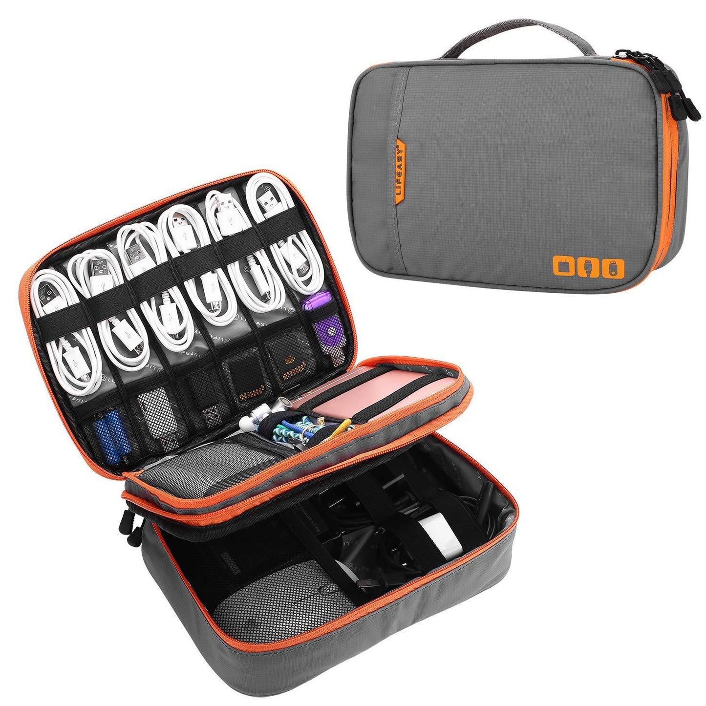 Cross-border multifunctional mobile power data cable storage bag waterproof travel digital storage bag