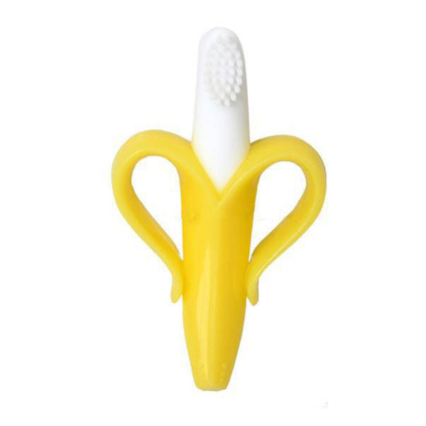 Baby toothbrush baby banana toothbrush baby molar stick banana type milk toothbrush tooth gel banana molar