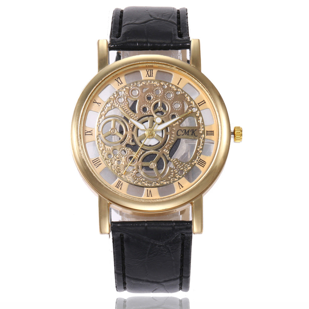 Men and Women Watch Fashion Hollow Non-Mechanical Watch Men and Women Quartz Watch