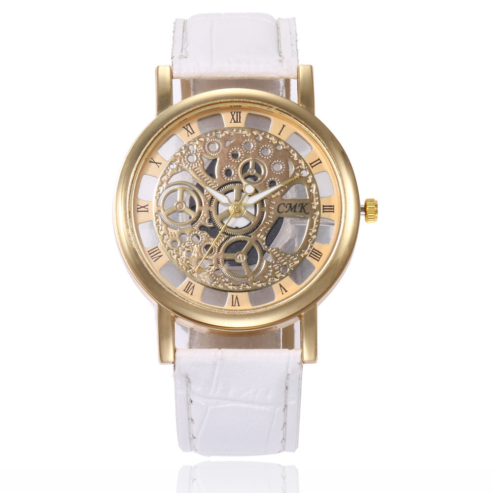 Men and Women Watch Fashion Hollow Non-Mechanical Watch Men and Women Quartz Watch