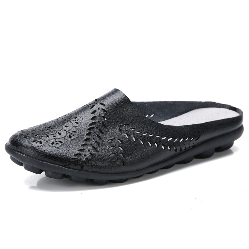 New low-top flat bottom hollow Doudou women's single shoes