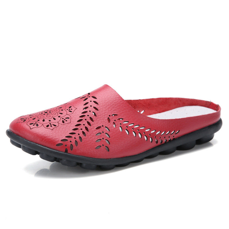 New low-top flat bottom hollow Doudou women's single shoes