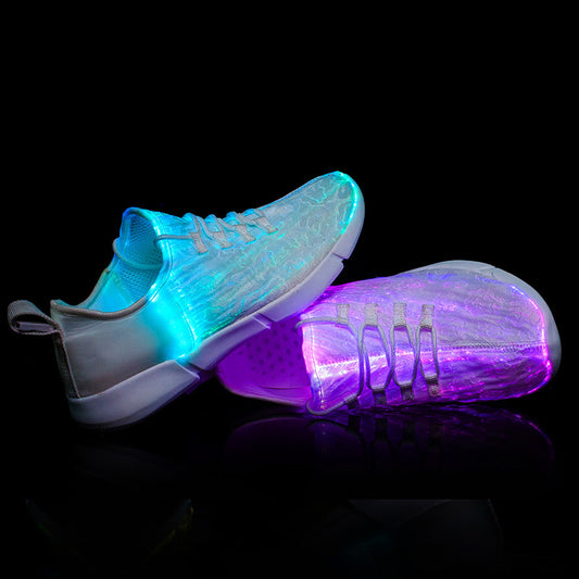 New children's shoes in autumn and winter, colorful luminous light shoes, sports shoes, square dance dancing shoes, running shoes