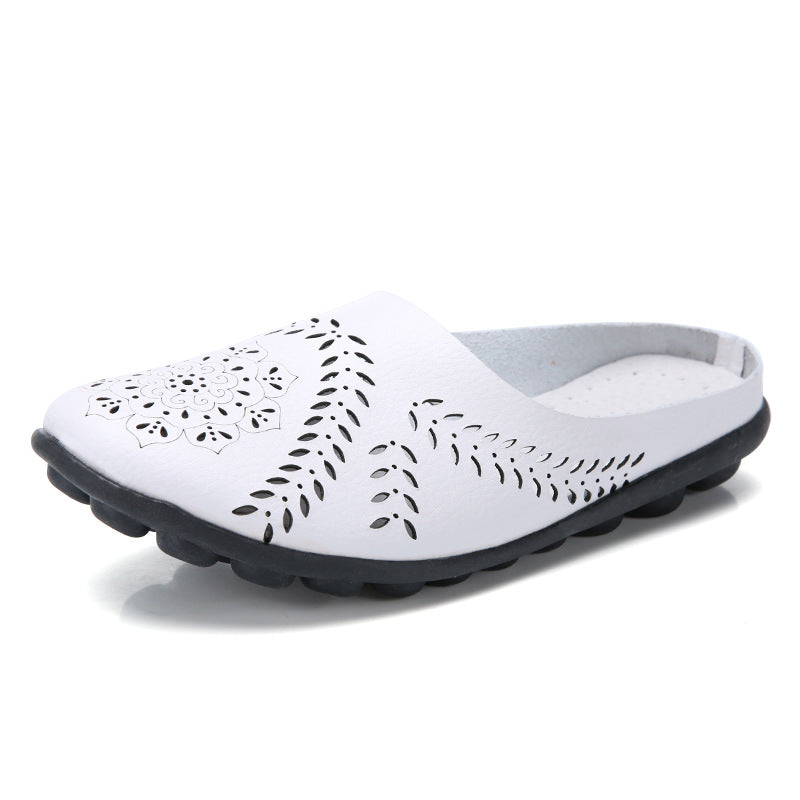 New low-top flat bottom hollow Doudou women's single shoes