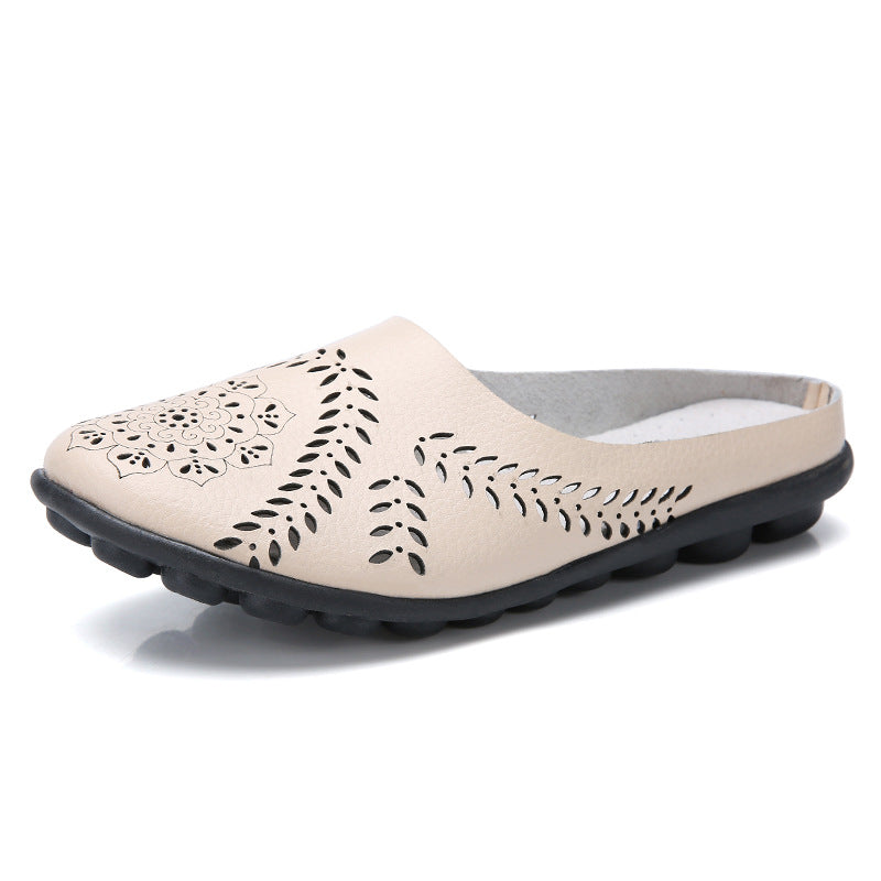 New low-top flat bottom hollow Doudou women's single shoes