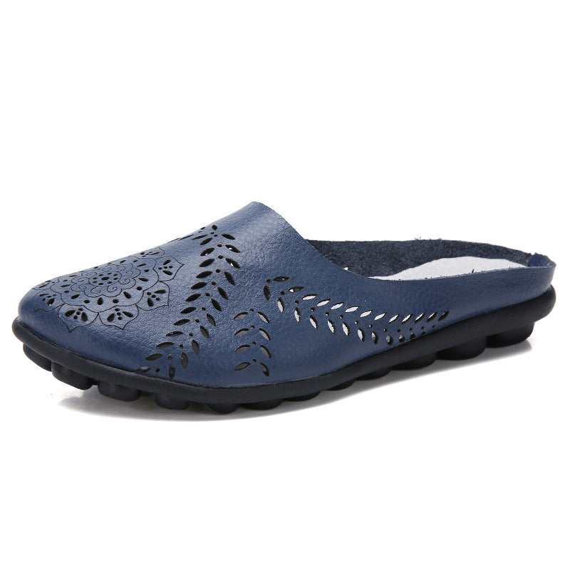 New low-top flat bottom hollow Doudou women's single shoes