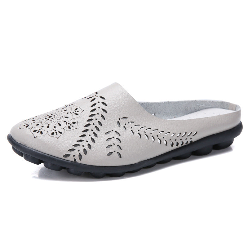 New low-top flat bottom hollow Doudou women's single shoes