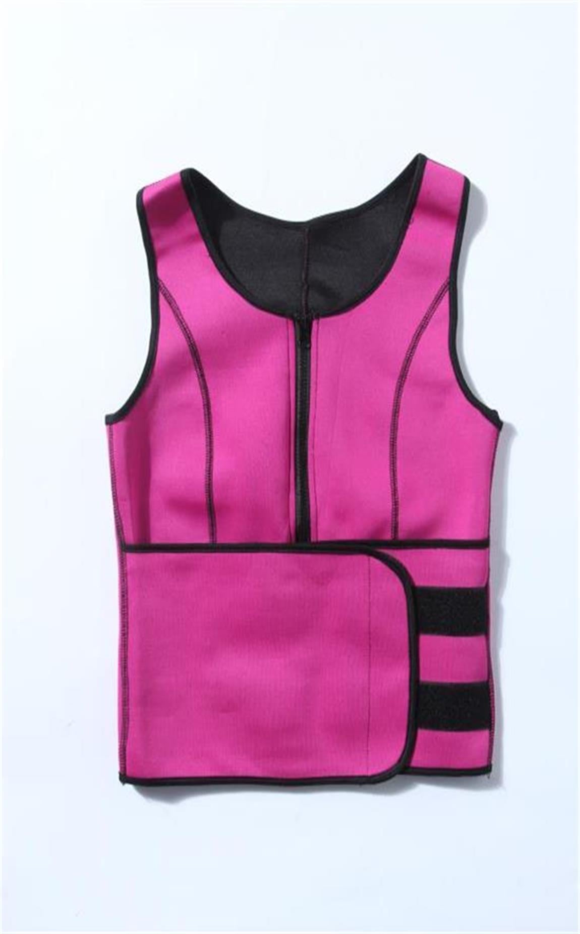 Hot shaper fever sports vest zipper abdomen corset belt neoprene ladies corset