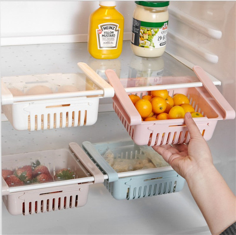 Cross-border hot style kitchen refrigerator storage box sundries sorting box food and beverage drawer storage box storage rack