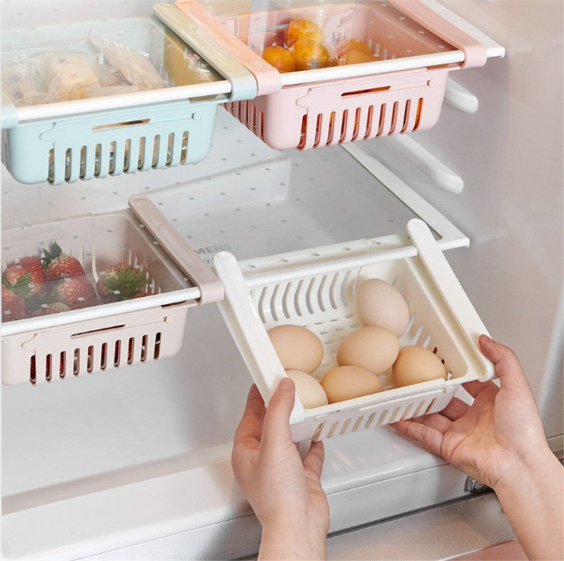 Cross-border hot style kitchen refrigerator storage box sundries sorting box food and beverage drawer storage box storage rack