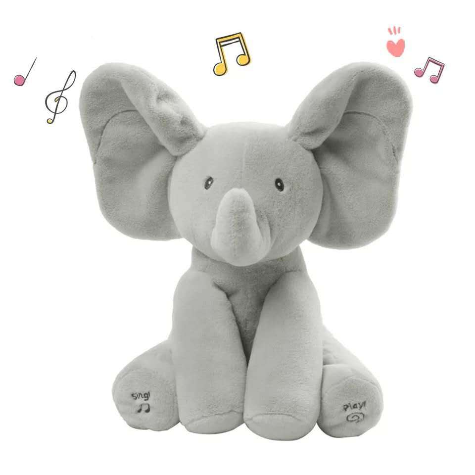 Peekaboo Bear Peekaboo Elephant Electric Toys Shy Bear Hide and Seek Doll