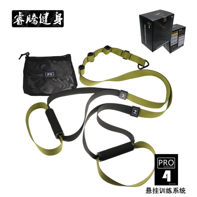 Suspension training belt pull rope yoga belt fitness belt TRP3X tensioner