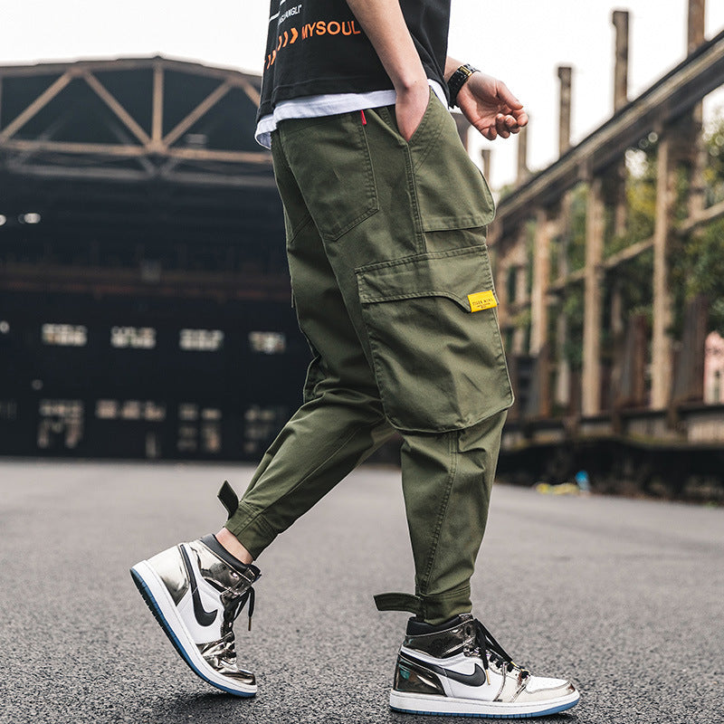 Men's trendy brand nine-point pants 9 points easy-to-fit trend pants youth sports casual pants