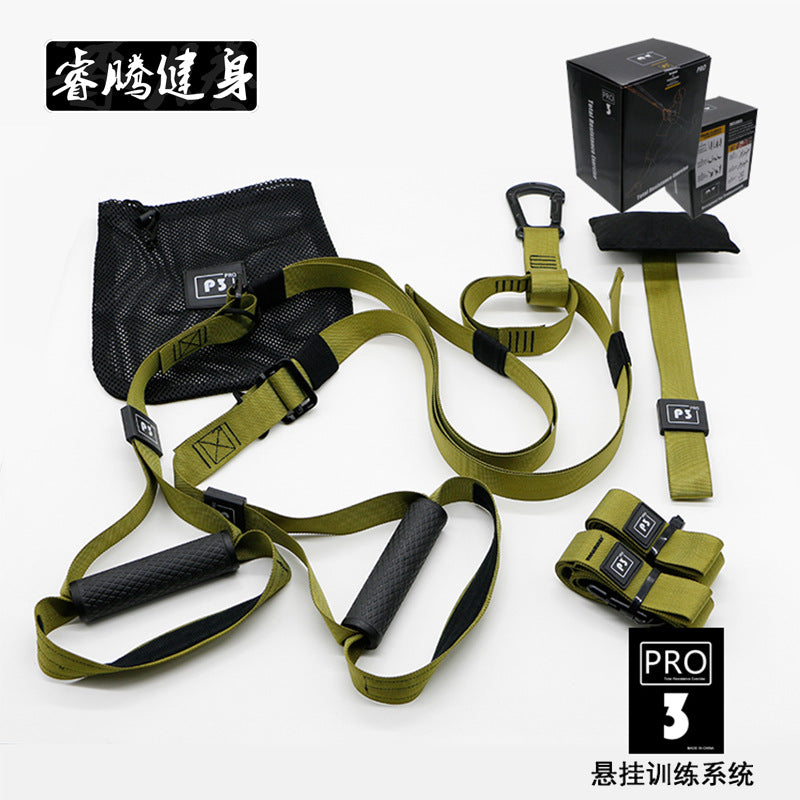 Suspension training belt pull rope yoga belt fitness belt TRP3X tensioner