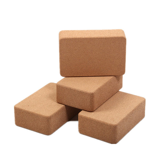 Cork Yoga Brick Genuine High Density Solid Wood Yoga Aid Dance Aid Supplies