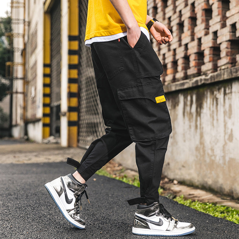 Men's trendy brand nine-point pants 9 points easy-to-fit trend pants youth sports casual pants