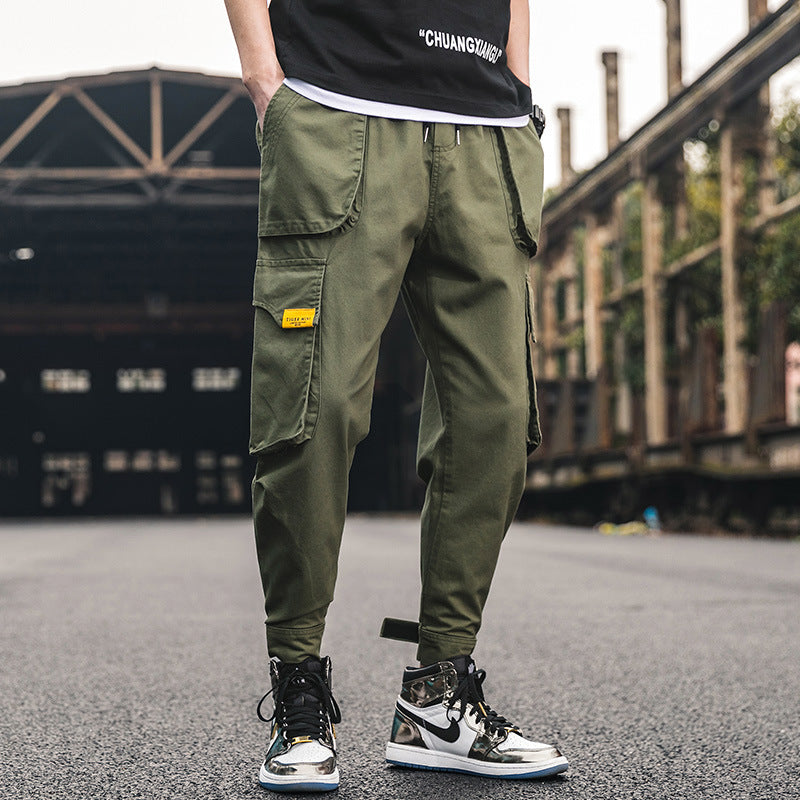 Men's trendy brand nine-point pants 9 points easy-to-fit trend pants youth sports casual pants