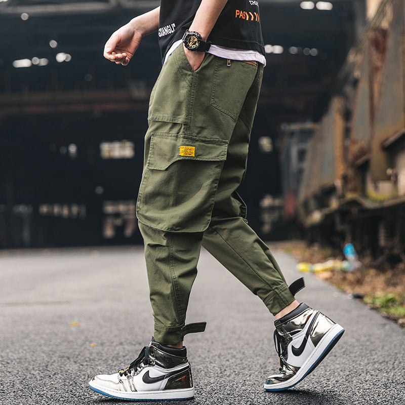 Men's trendy brand nine-point pants 9 points easy-to-fit trend pants youth sports casual pants