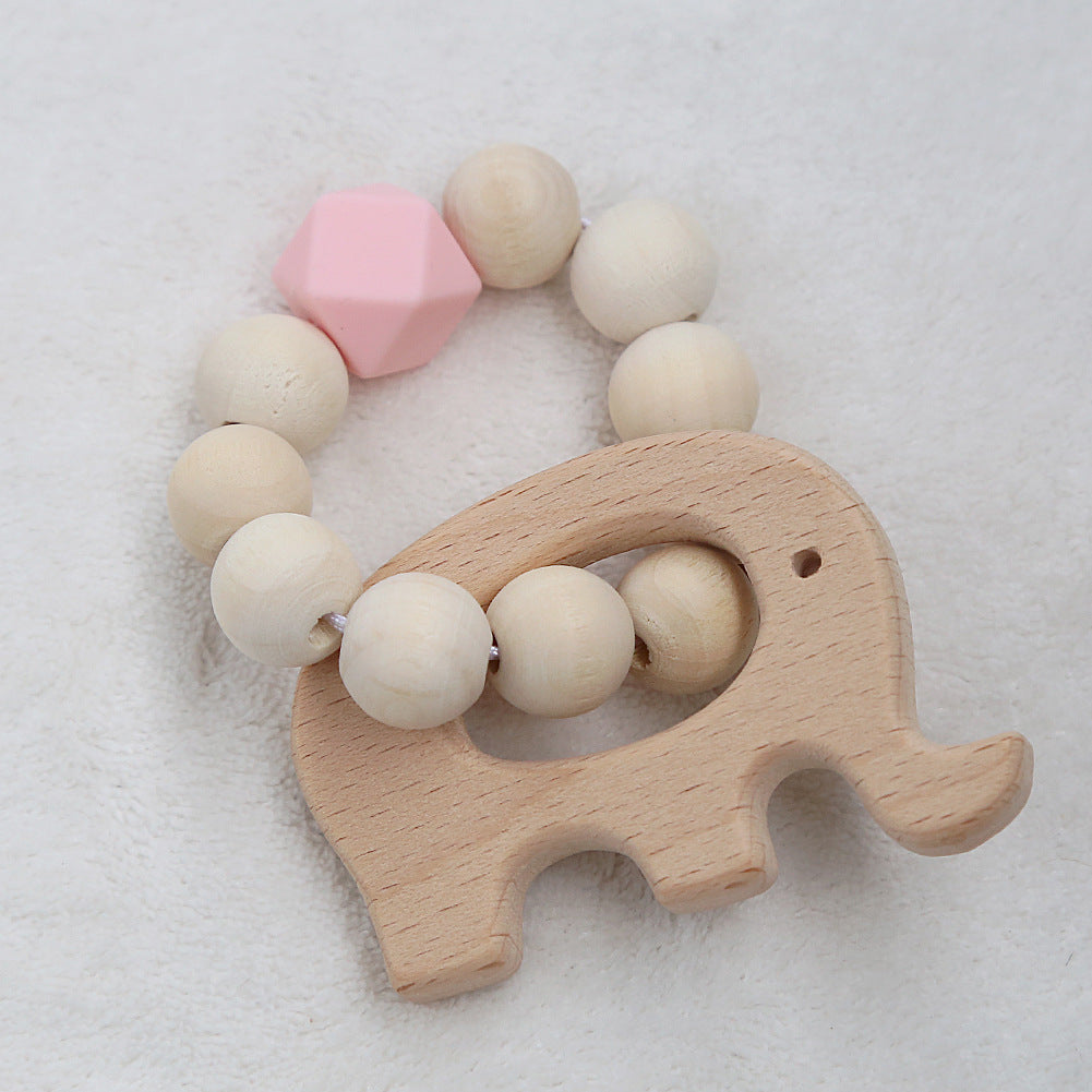 ins children's beaded decoration baby wooden toys beaded shooting props