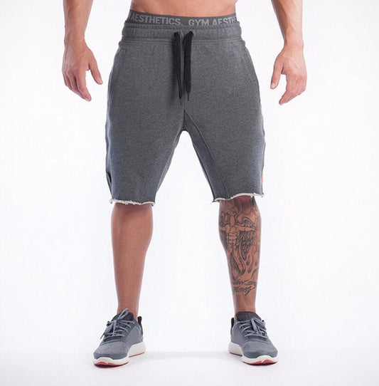 New muscle fitness brothers sports shorts running quick-drying pants summer thin section training five-point pants