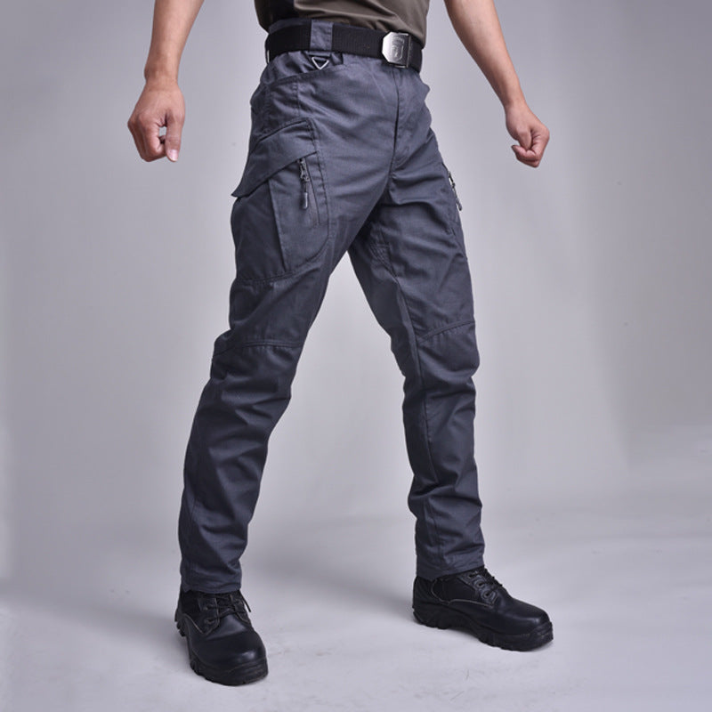 Outdoor consul tactical pants plaid fabric IX9 city special service trousers outdoor class IX7 multi-pocket overalls