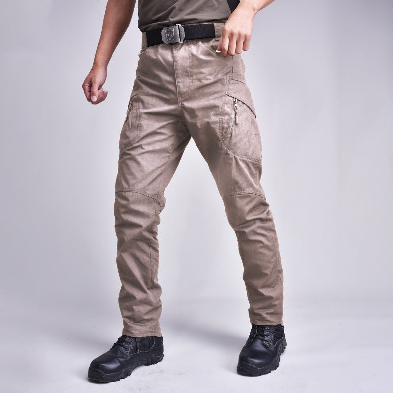 Outdoor consul tactical pants plaid fabric IX9 city special service trousers outdoor class IX7 multi-pocket overalls