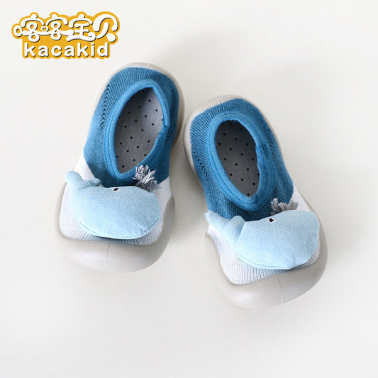Non-slip children's soft-soled shoes, baby indoor shoes, outdoor rubber-soled children's shoes, Kacakid doll toddler shoes