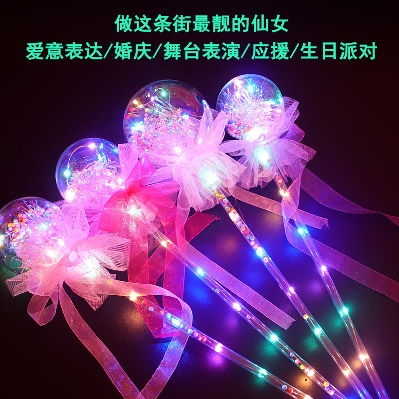 Pig flashing stick, five-pointed star, love stick, led light stick, glowing Christmas gift, toy stall