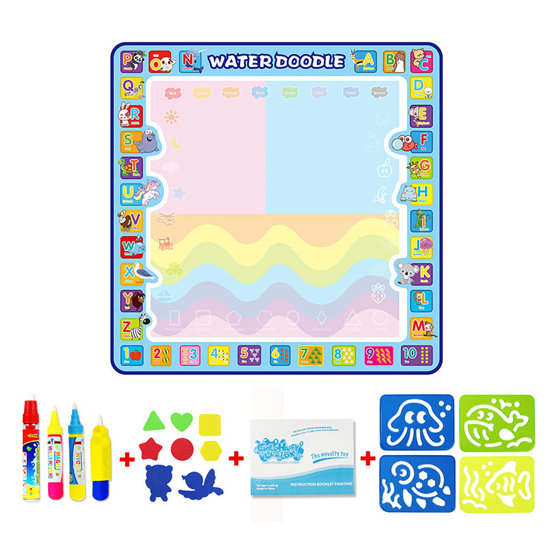 100 * 100 alphabet animal water canvas can be customized children's enlightenment educational toys