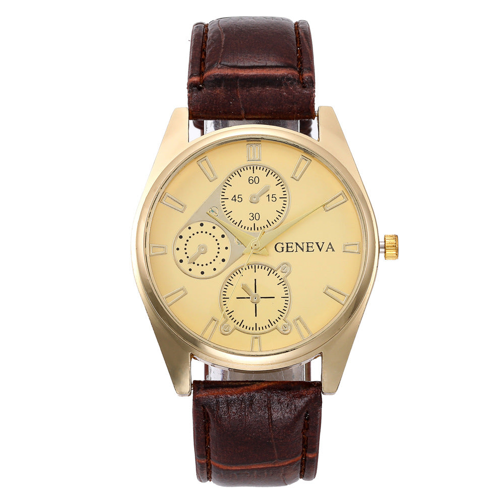 Geneva belt watch, hot men's business casual belt watch