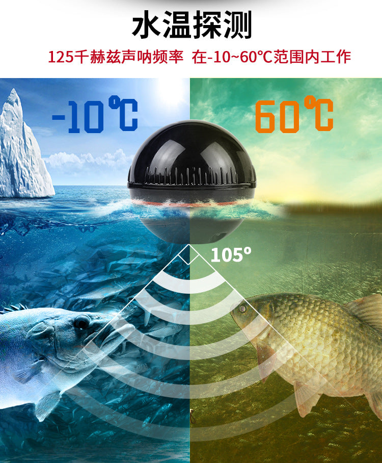 Erchang Wireless Fish Finder Mobile Bluetooth Smart Sonar Fish Detector Underwater Visual HD Fishing Artifact