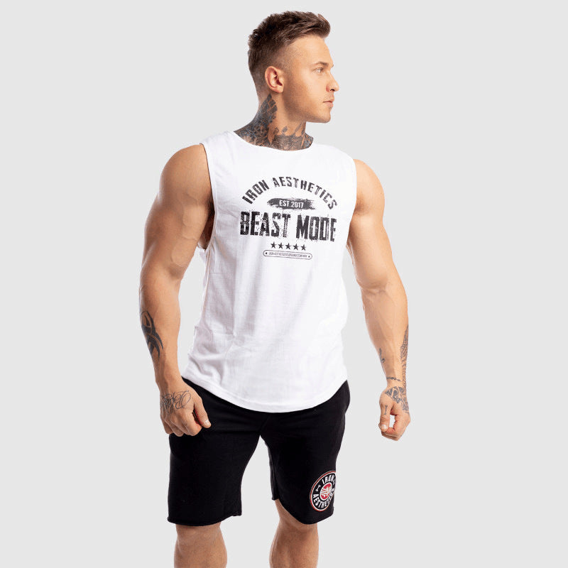 European and American muscle doctor brothers quick-drying waistcoat sports vest