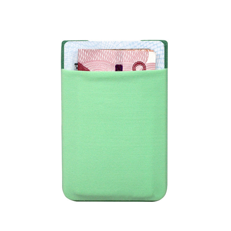 A generation of U-shaped single-layer Lycra mobile phone back stickers Bus bank card stickers Change headset storage bag