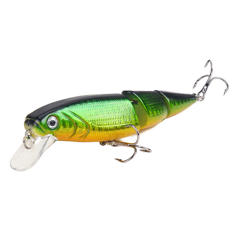 Mino fishing bait colorful three-section road sub-bait 15.3g/11cm plastic fake bait fishing tackle products