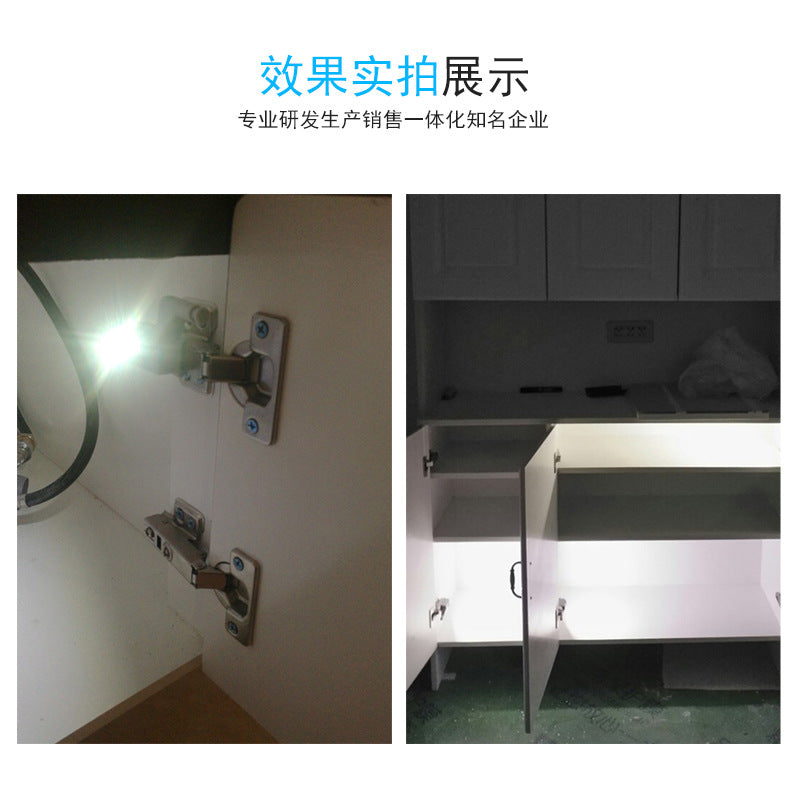 Goodland LED Under Cabinet Light Universal Wardrobe Light Sensor Led Armario Inner Hinge Lamp For Cupboard Closet Kitchen