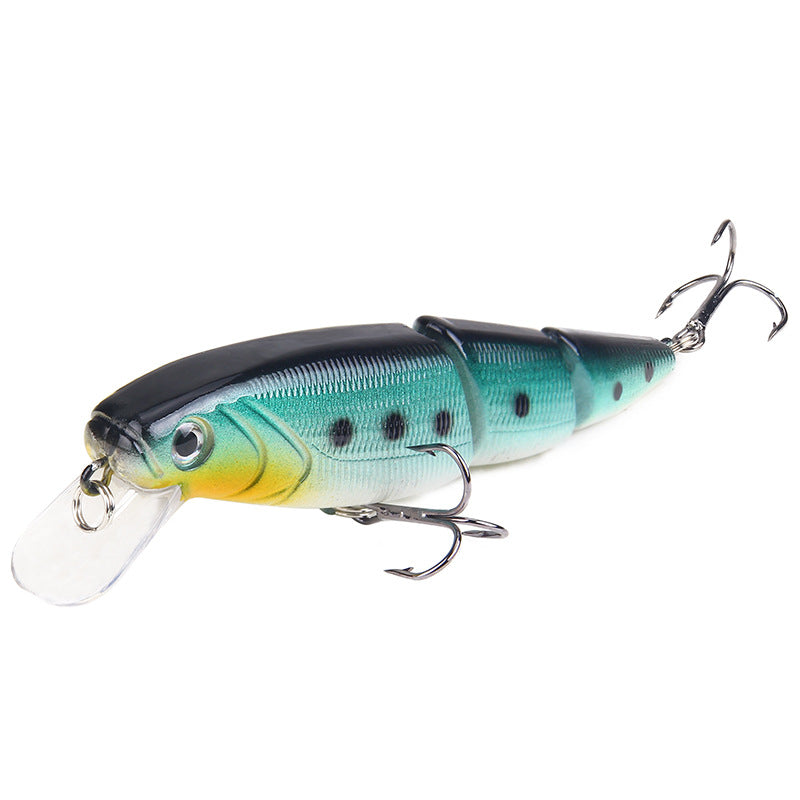 Mino fishing bait colorful three-section road sub-bait 15.3g/11cm plastic fake bait fishing tackle products