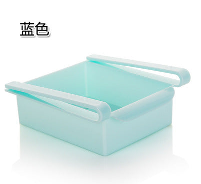 Refrigerator fresh-keeping partition layer multi-purpose finishing storage rack Pumping sorting storage box storage rack